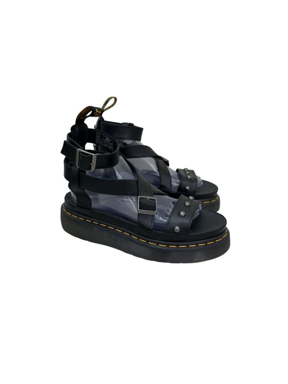 Dr. Martens Black Platform Gladiator Sandals